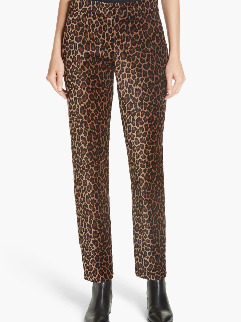 A.L.C. Harrison Marina Leopard Print Pants